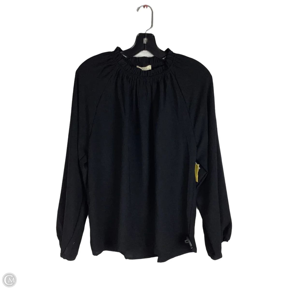 Top Long Sleeve By Oddi In Black, Size: S