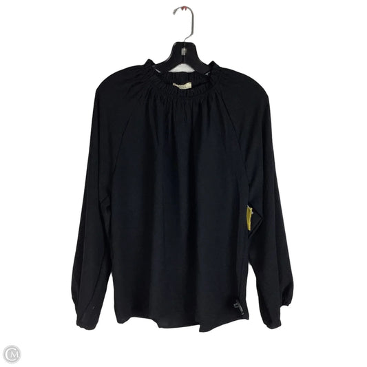 Top Long Sleeve By Oddi In Black, Size: S