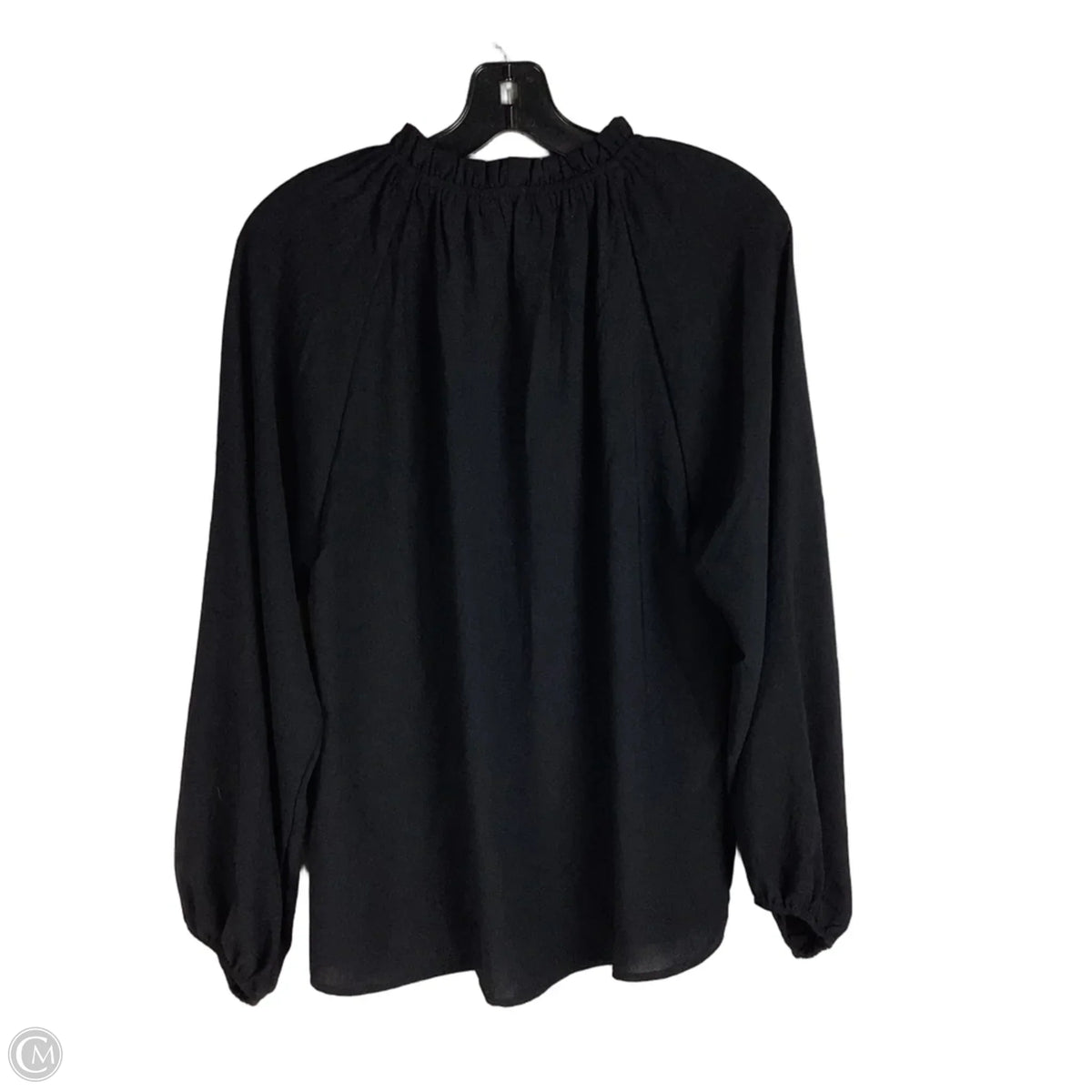 Top Long Sleeve By Oddi In Black, Size: S