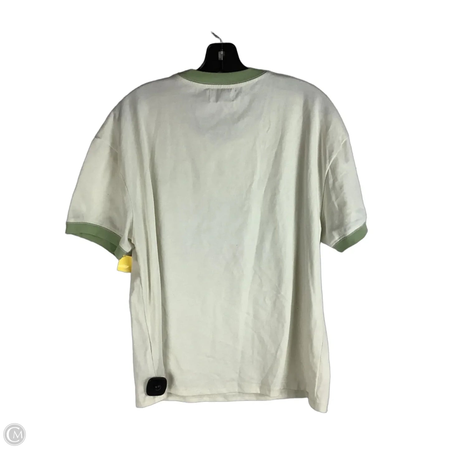 Top Short Sleeve Basic By Clothes Mentor In Cream, Size: M