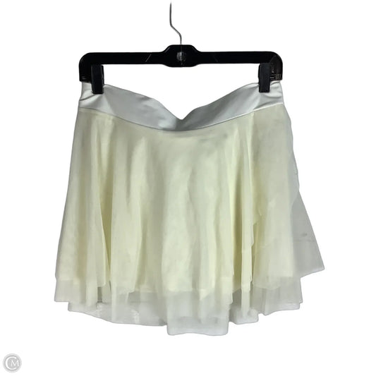 Athletic Skort By Popflex In Cream, Size: L