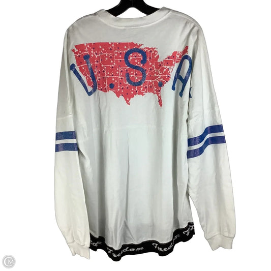Top Long Sleeve By Clothes Mentor In White, Size: Xl, first picture is back