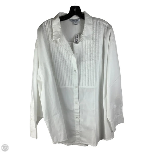 Top Long Sleeve By Old Navy In White, Size: Xl