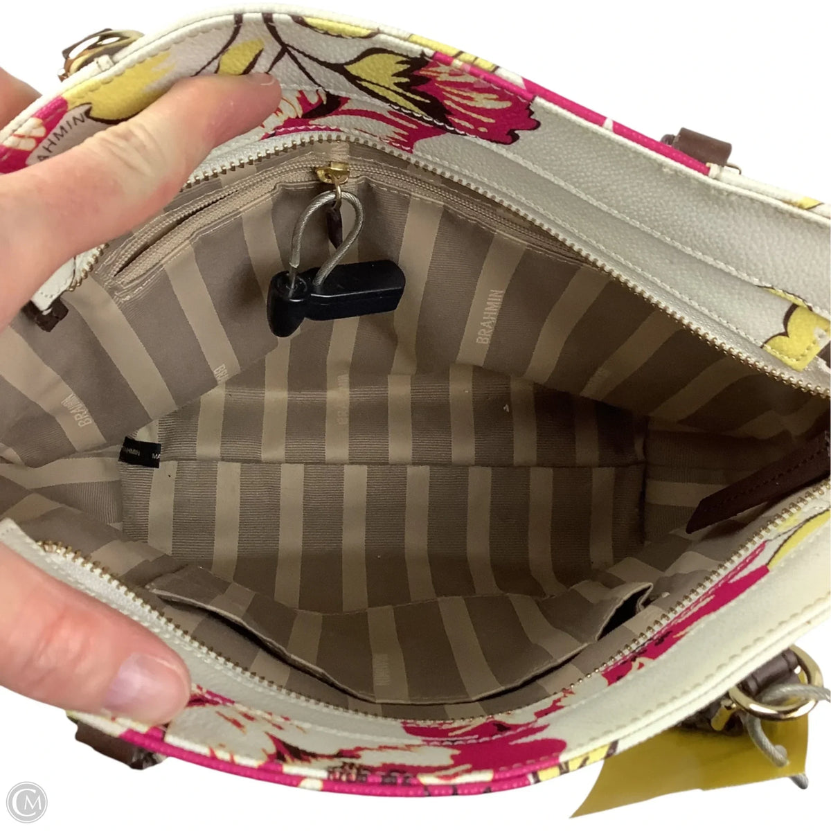 Handbag Designer By Brahmin, Size: Small