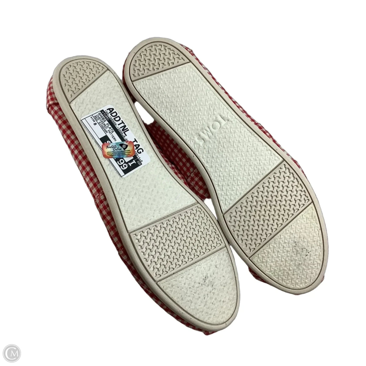 Shoes Flats By Toms In Checkered Pattern, Size: 8
