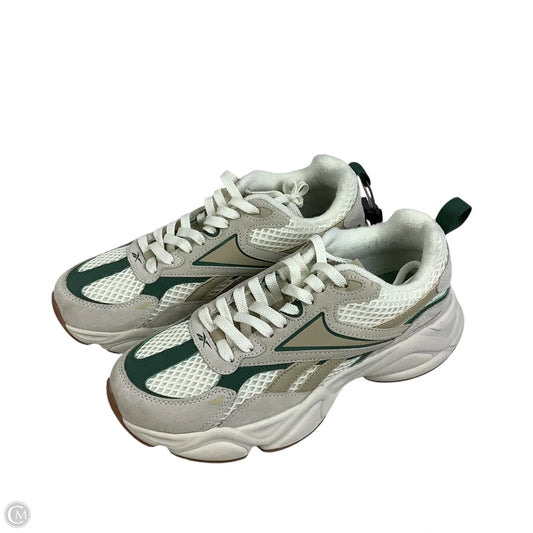 Shoes Sneakers By Reebok In Cream & Green, Size: 10