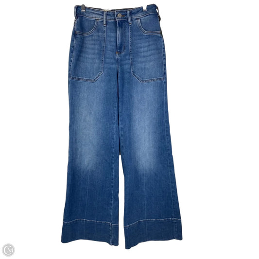 Jeans Wide Leg By Pilcro In Blue Denim, Size: 2 (26)