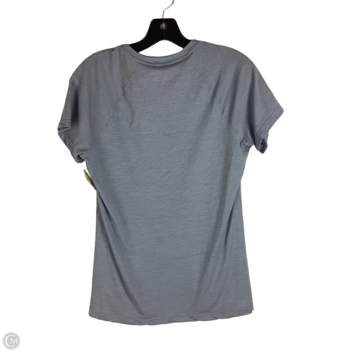 Top Short Sleeve By Smartwool In Striped Pattern, Size: M