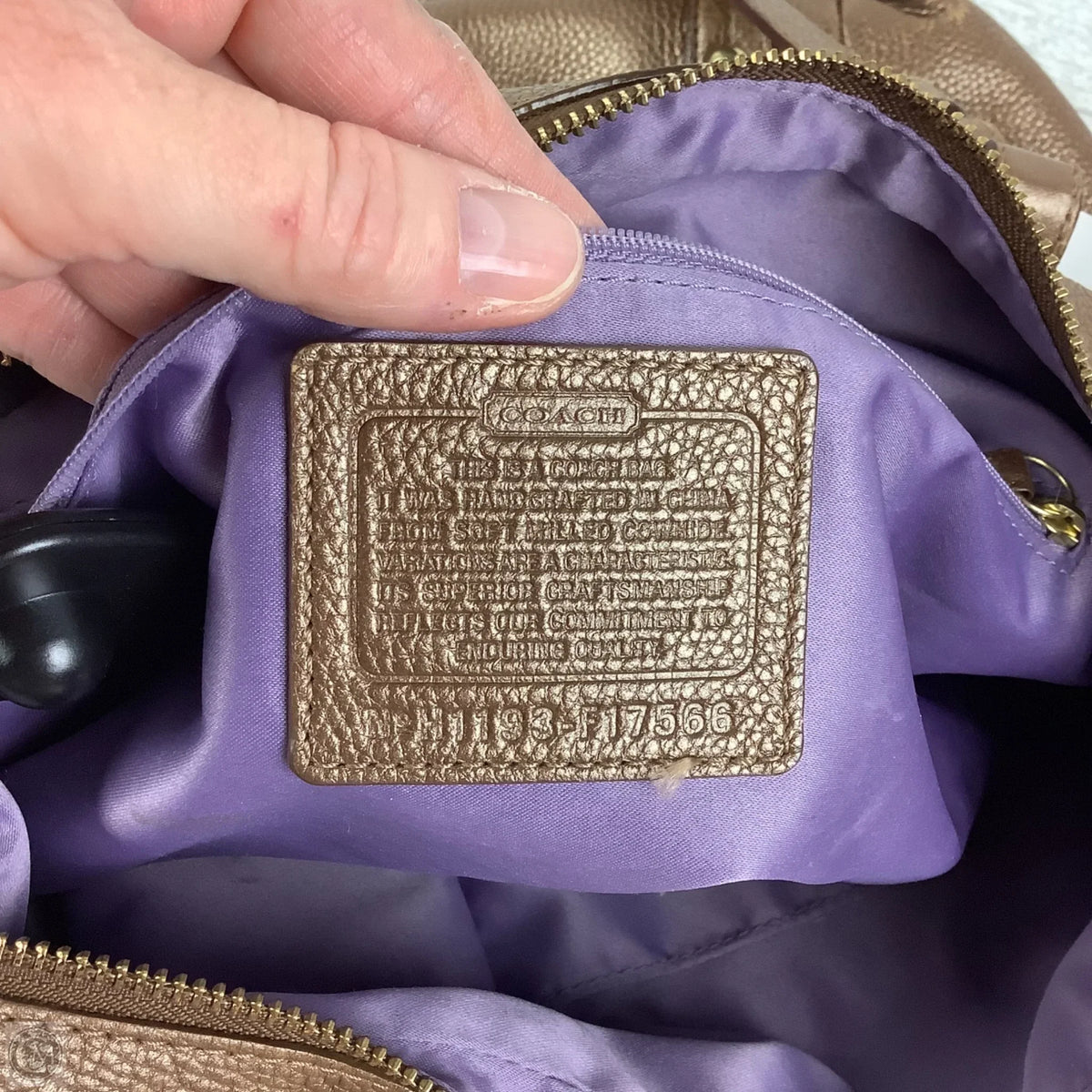 Handbag Designer By Coach, Size: Large
