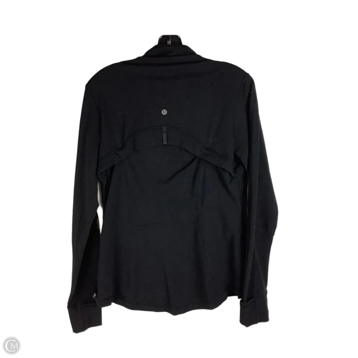 Athletic Jacket By Lululemon In Black, Size: 12