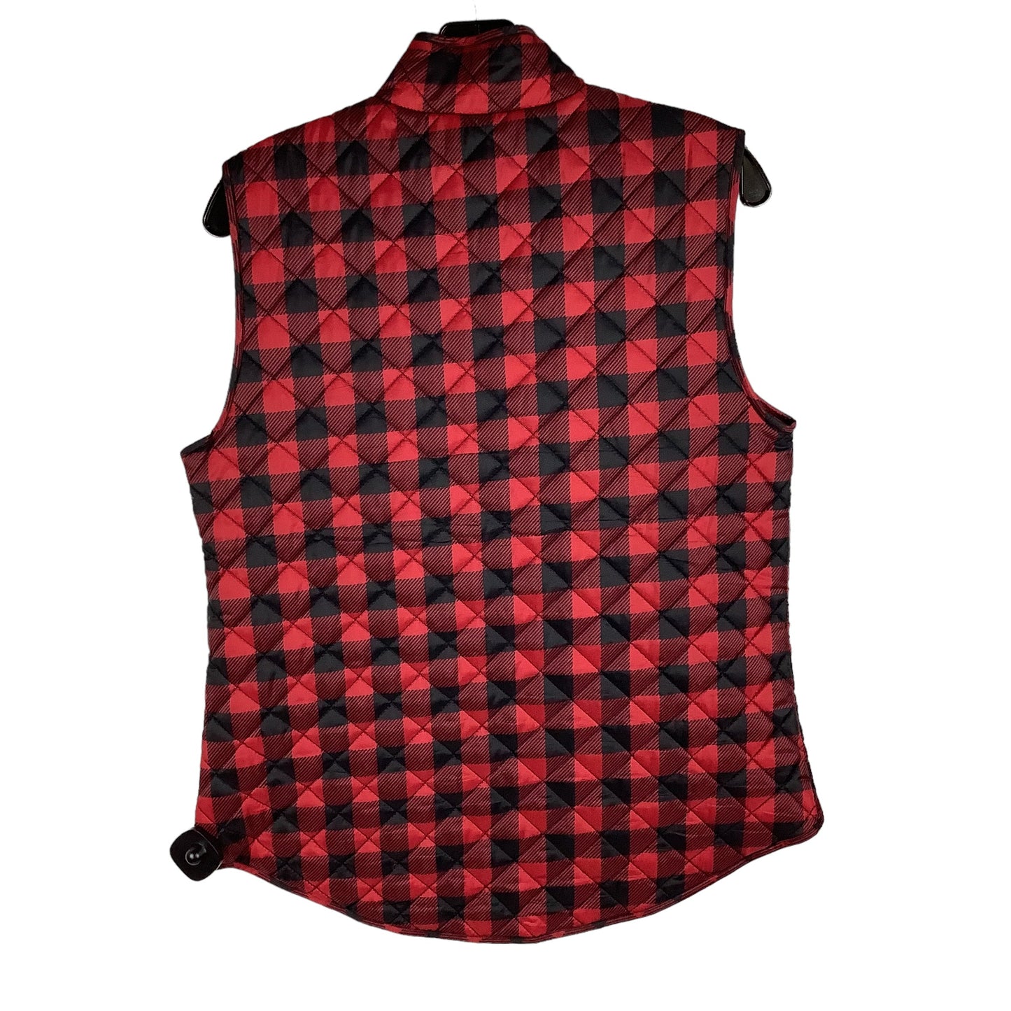 Plaid Vest Puffer & Quilted Karen Scott, Size S