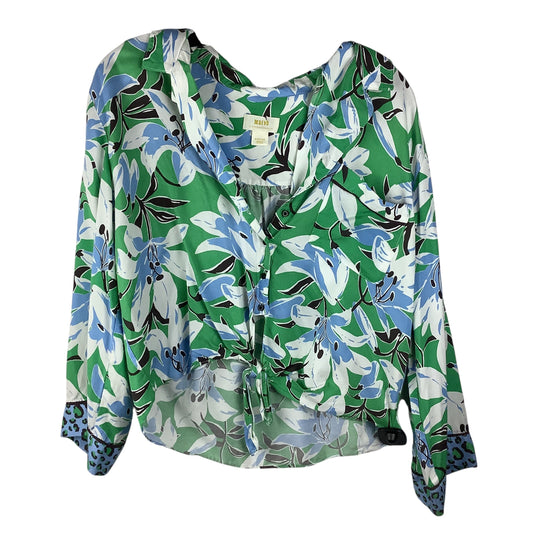 Top Long Sleeve By Maeve In Green, Size: M