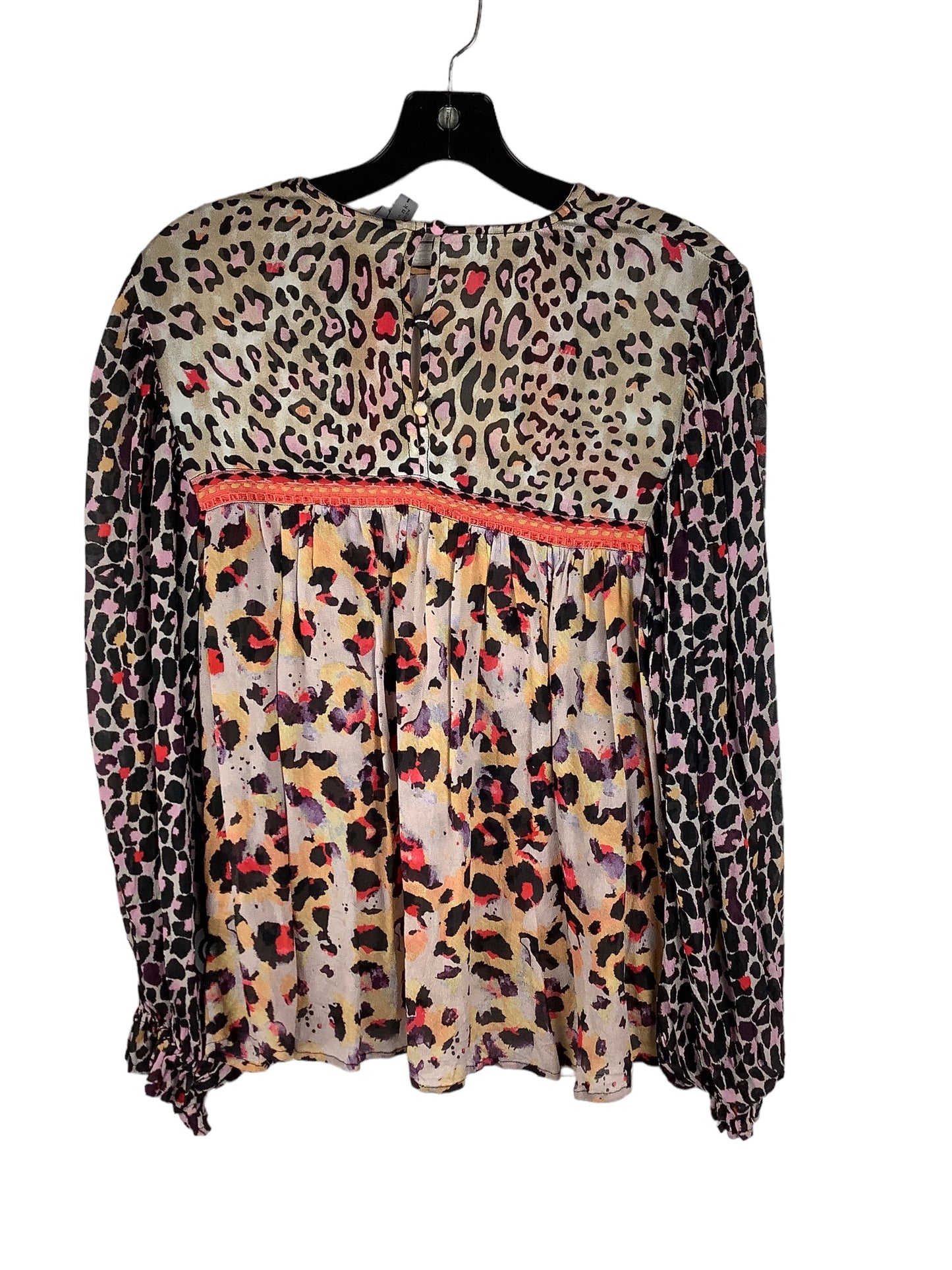 Animal Print Top Long Sleeve Blank London, Size S