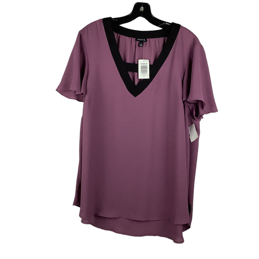 Top Short Sleeve By Torrid In Purple, Size: 1x