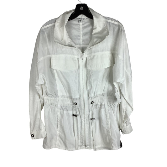 Jacket Windbreaker By Cabi In White, Size: Xs