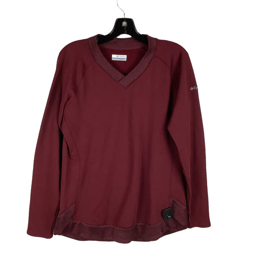 Top Long Sleeve By Columbia In Red, Size: L