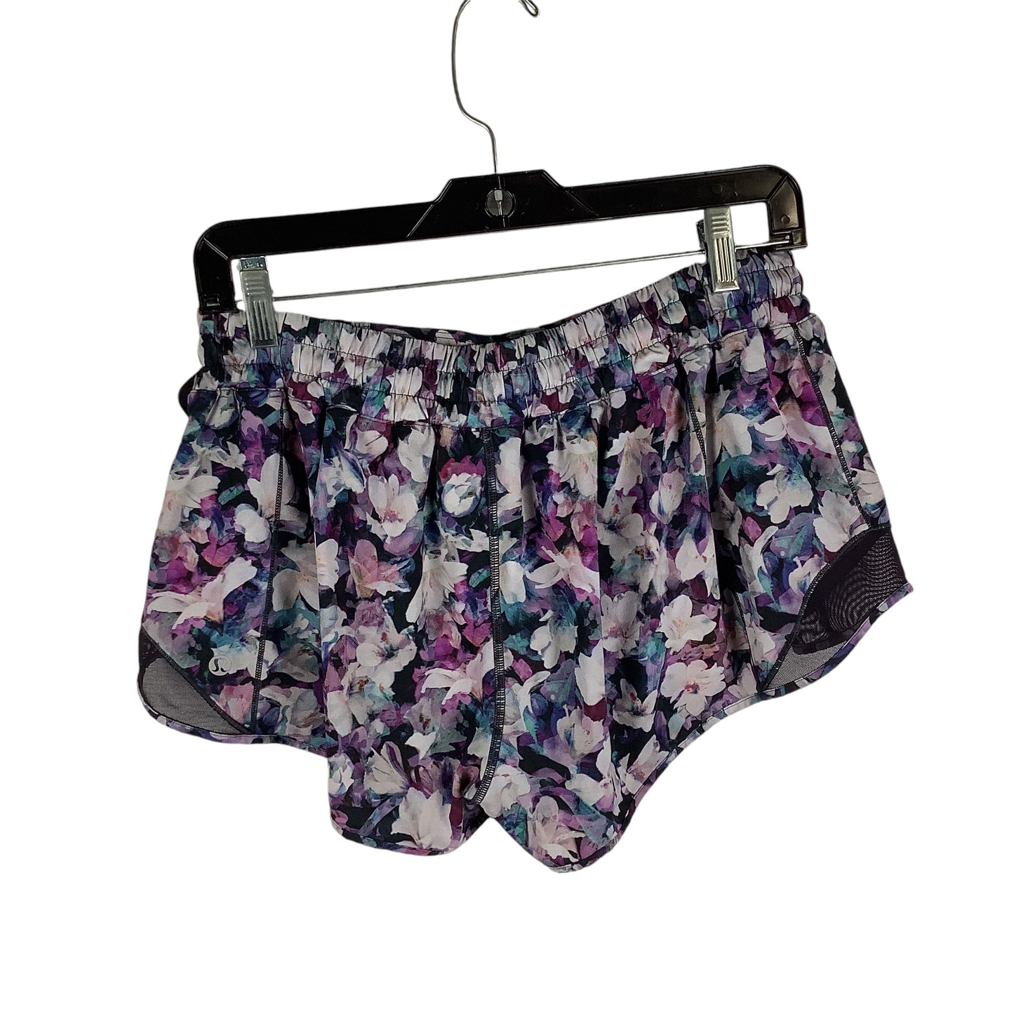 Athletic Shorts By Lululemon In Floral Print, Size: 12