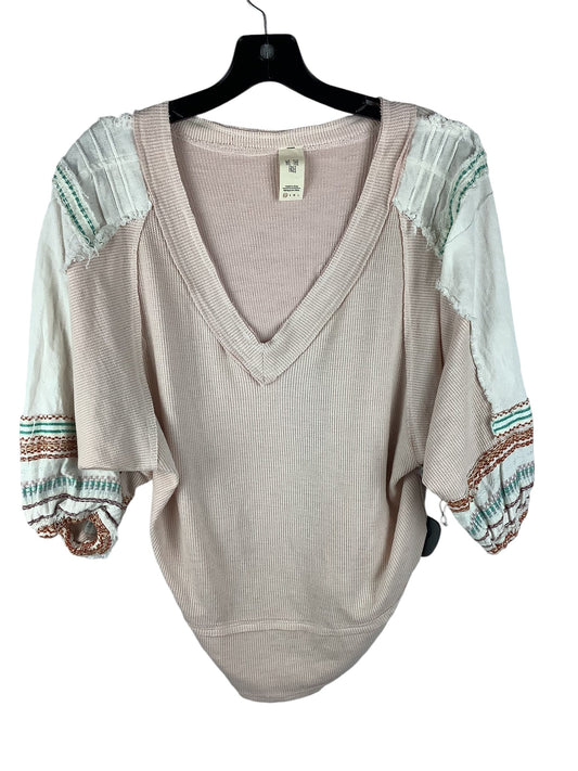 Top Short Sleeve By Free People In Pink, Size: Xs