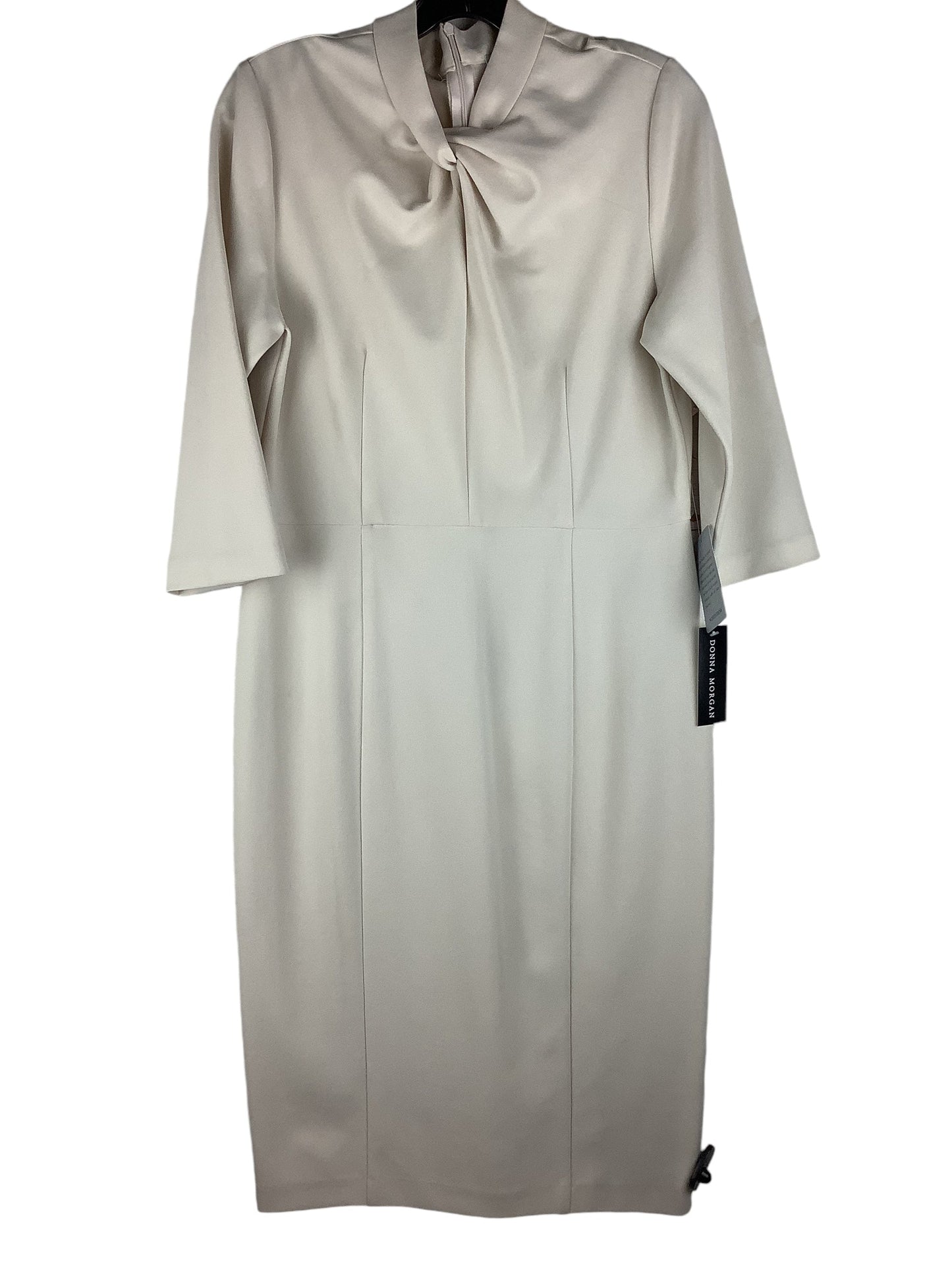 Dress Work By Donna Morgan In Cream, Size: 12