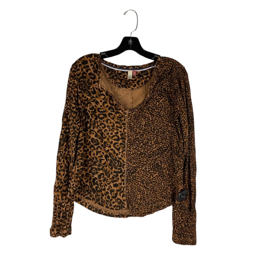 Top Long Sleeve By Pilcro In Animal Print, Size: Xs