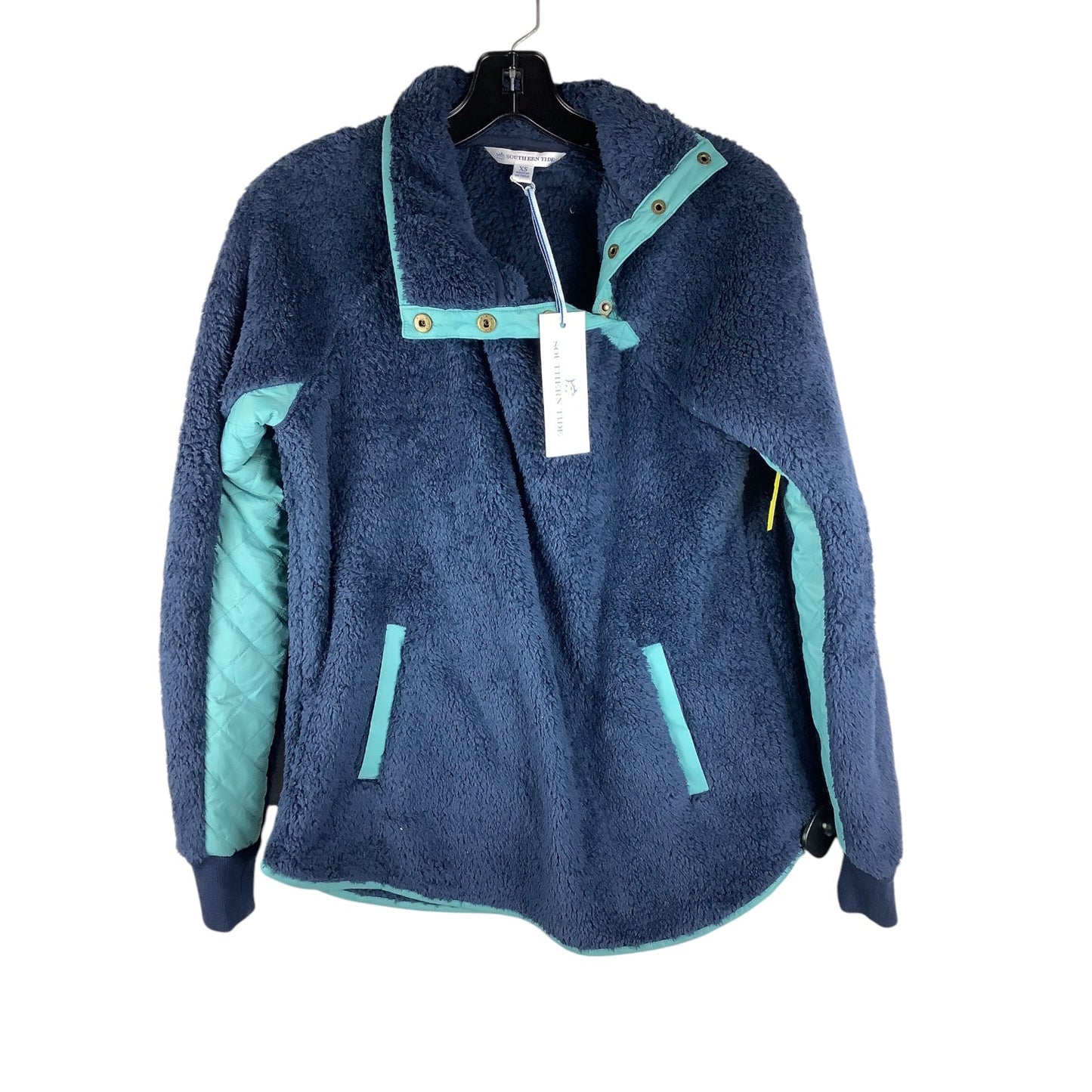 Jacket Faux Fur & Sherpa By Southern Tide In Blue, Size: Xs