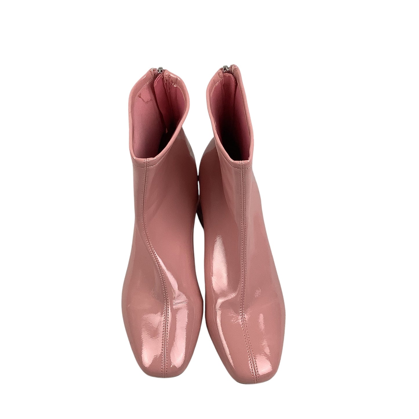 Boots Ankle Heels By Clothes Mentor In Pink, Size: 8