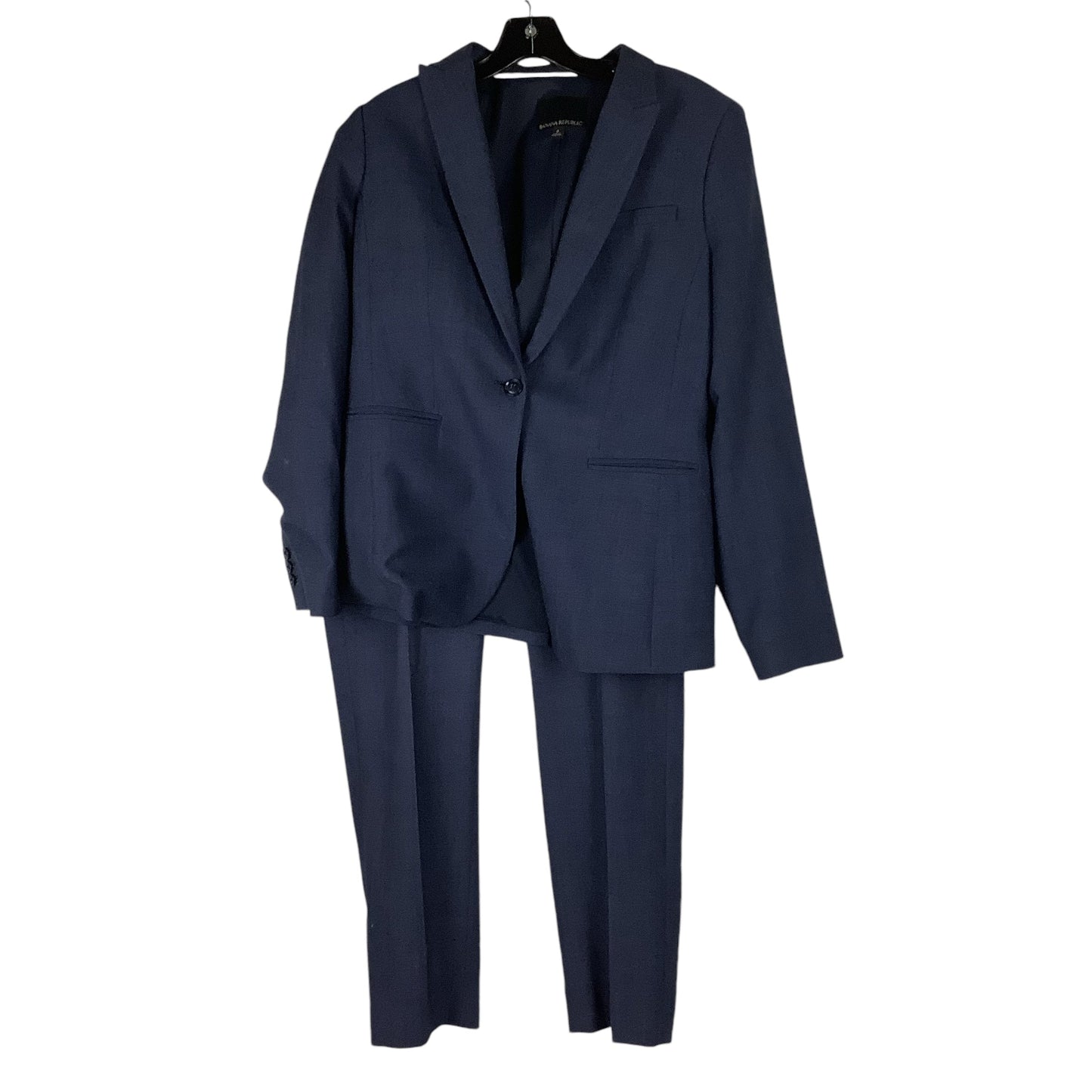 Pants Suit 2pc By Banana Republic In Blue, Size: 8