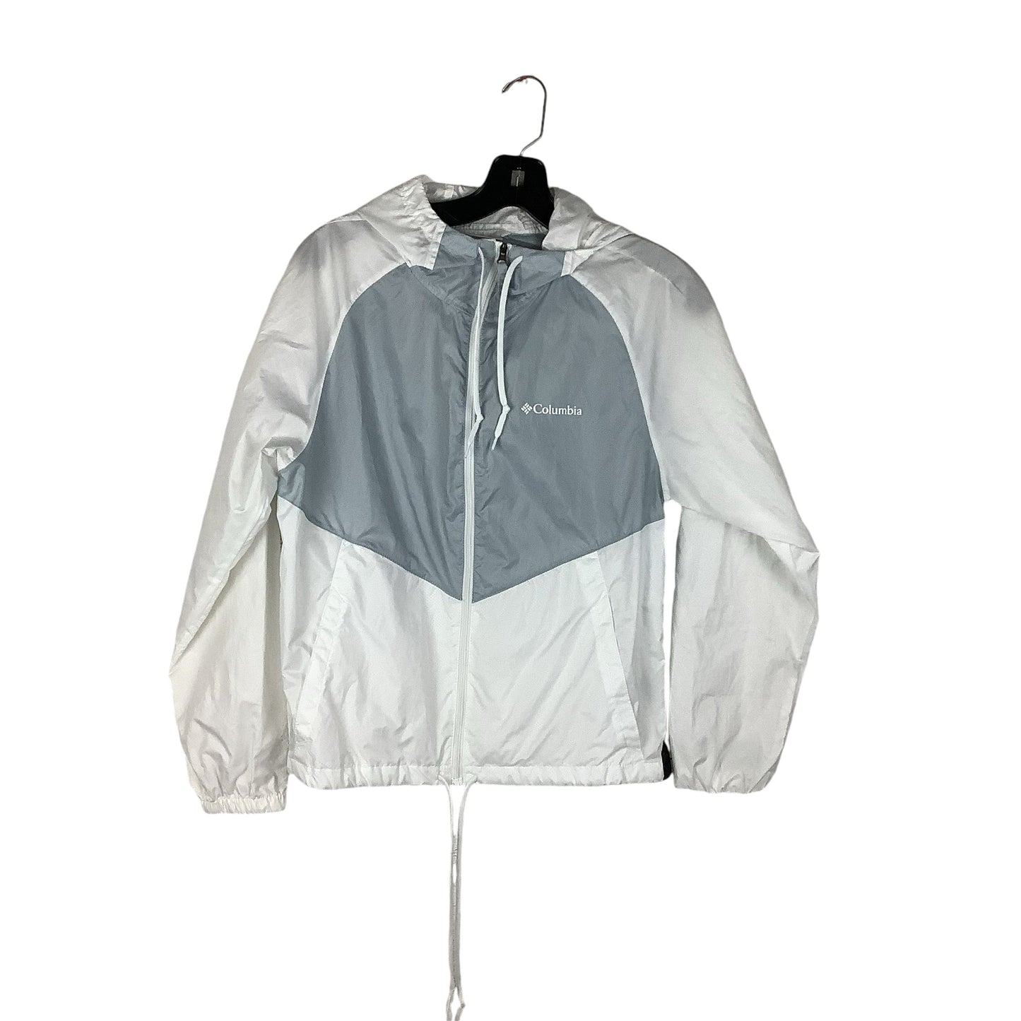 Jacket Windbreaker By Columbia In Grey, Size: Xs