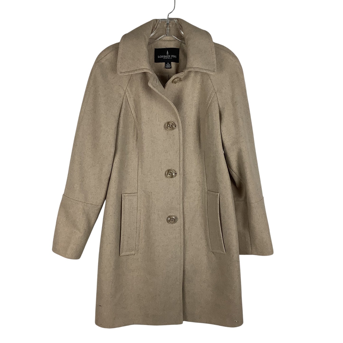 Coat Peacoat By London Fog In Tan, Size: S