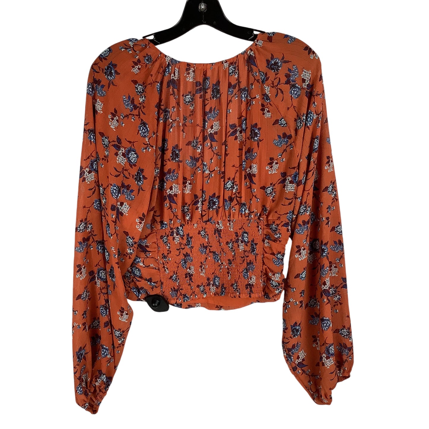 Top Long Sleeve By Free People In Floral Print, Size: S