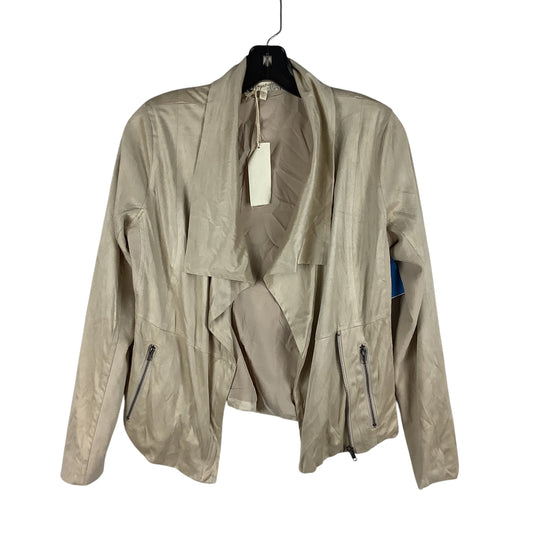 Jacket Moto By Mystree In Tan, Size: S