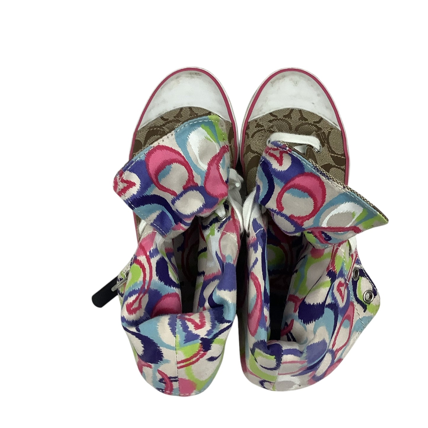 Shoes Designer By Coach In Multi-colored, Size: 6