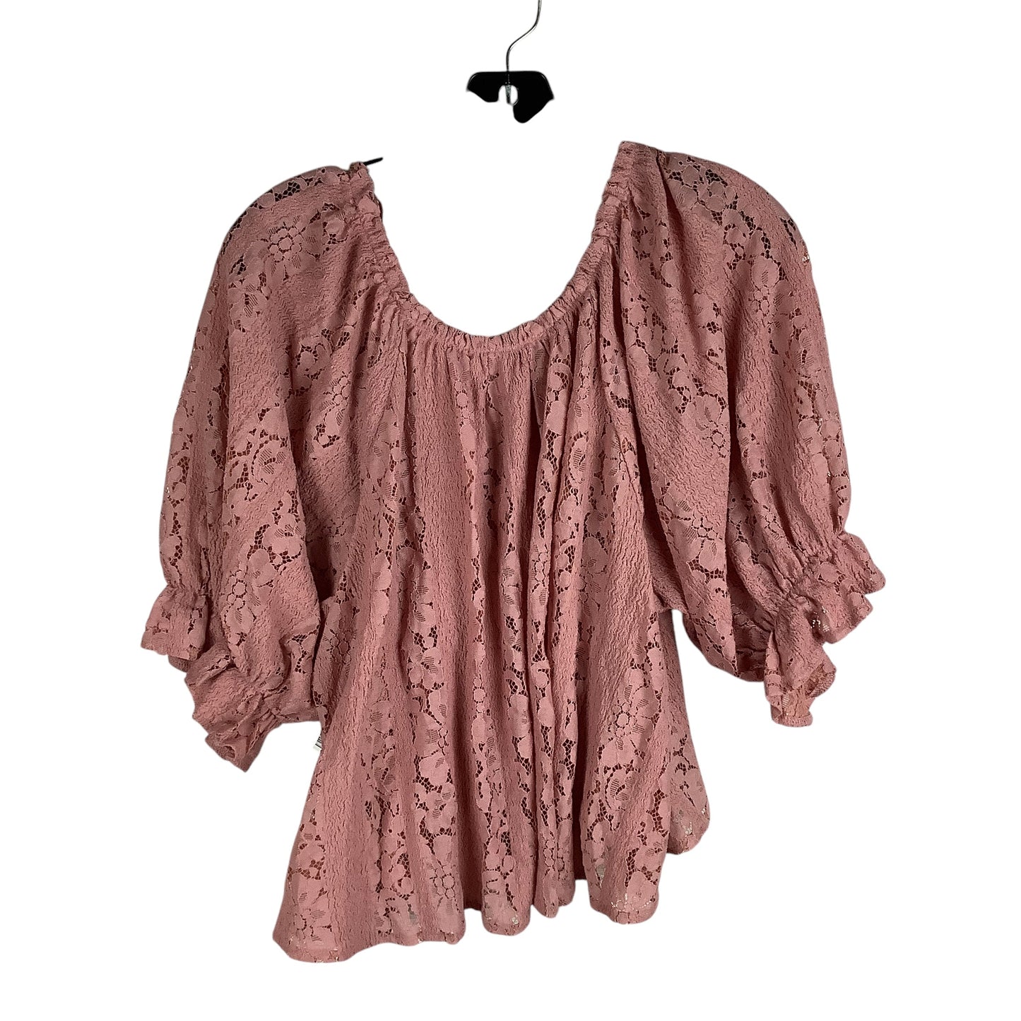 Top Short Sleeve By Free People In Pink, Size: Xl