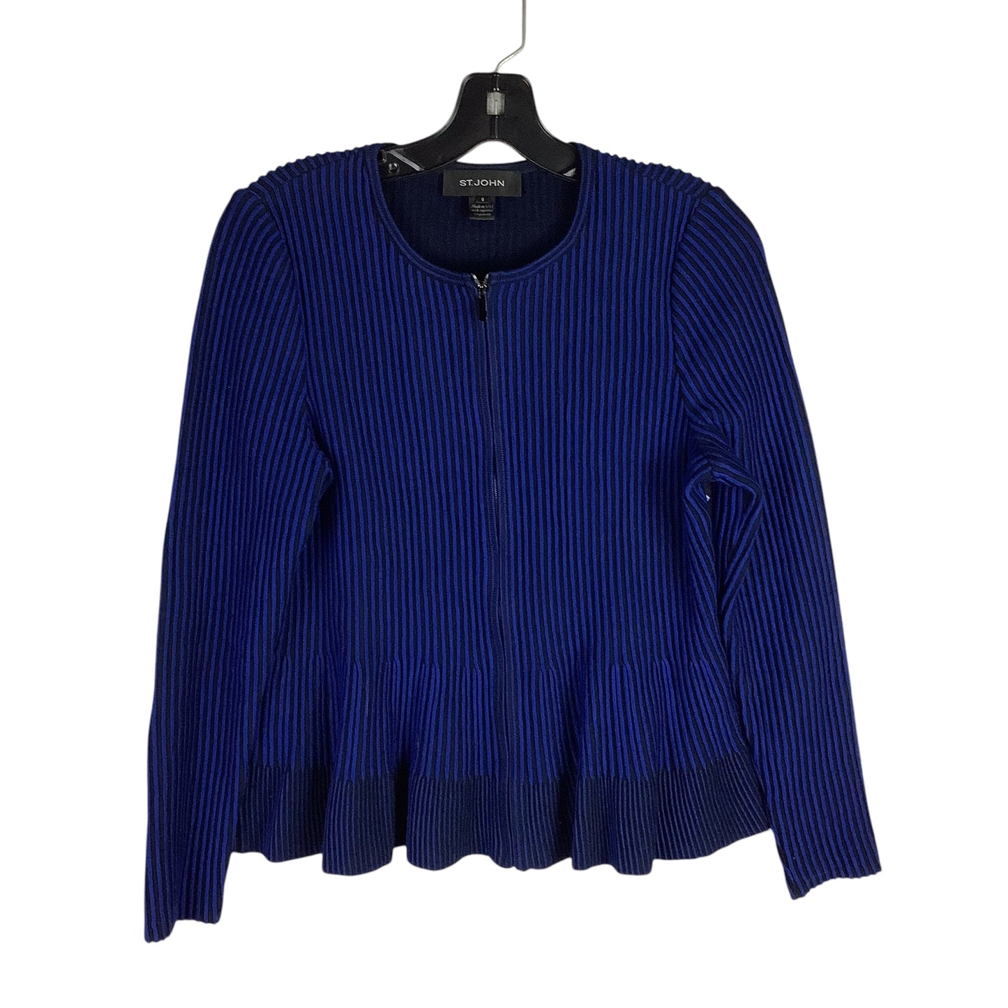 Top Long Sleeve By St John Collection In Blue, Size: S