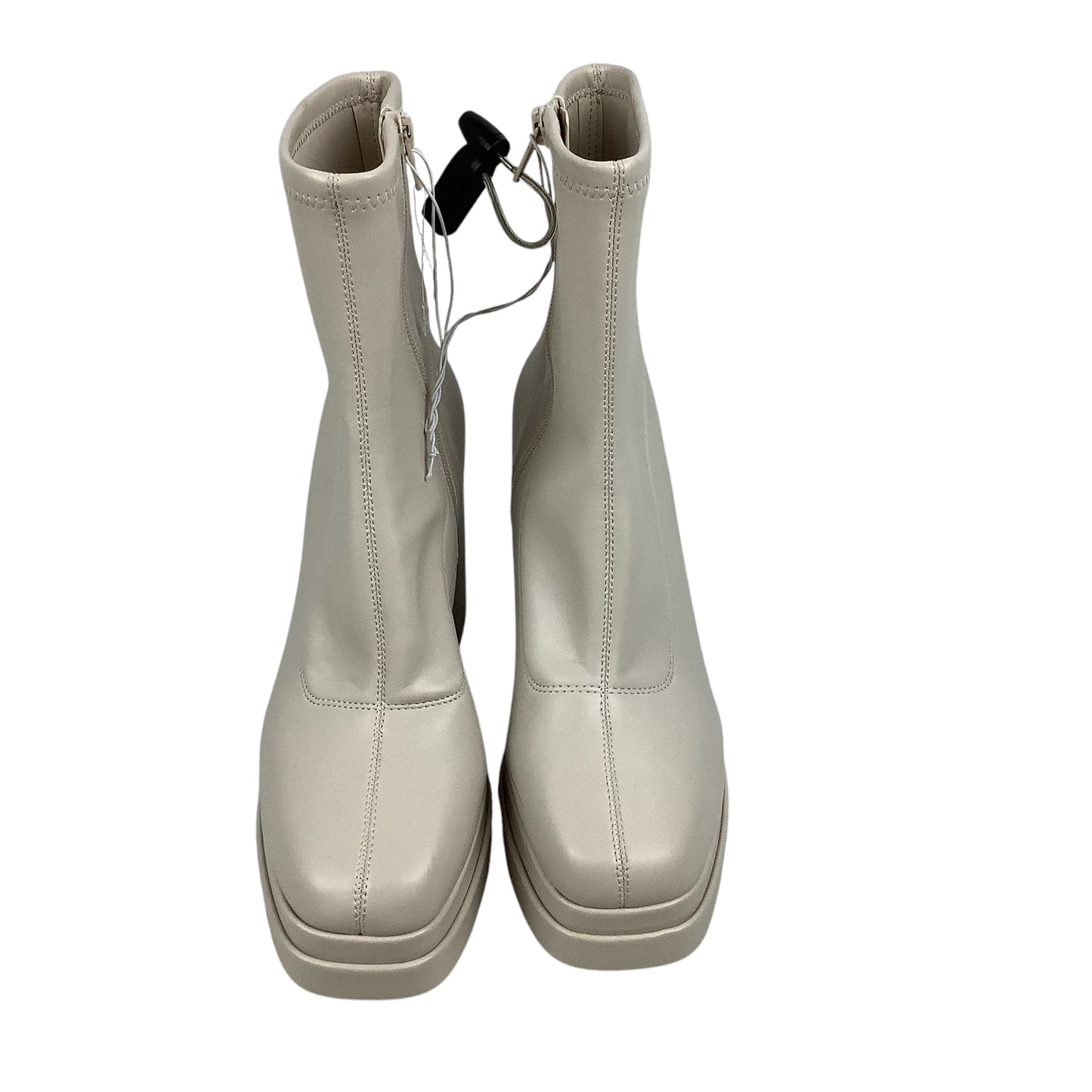 Boots Ankle Heels By Wild Fable In White, Size: 9