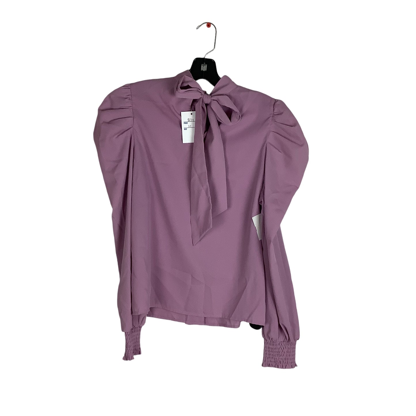 Top Long Sleeve By Flying Tomato In Purple, Size: M