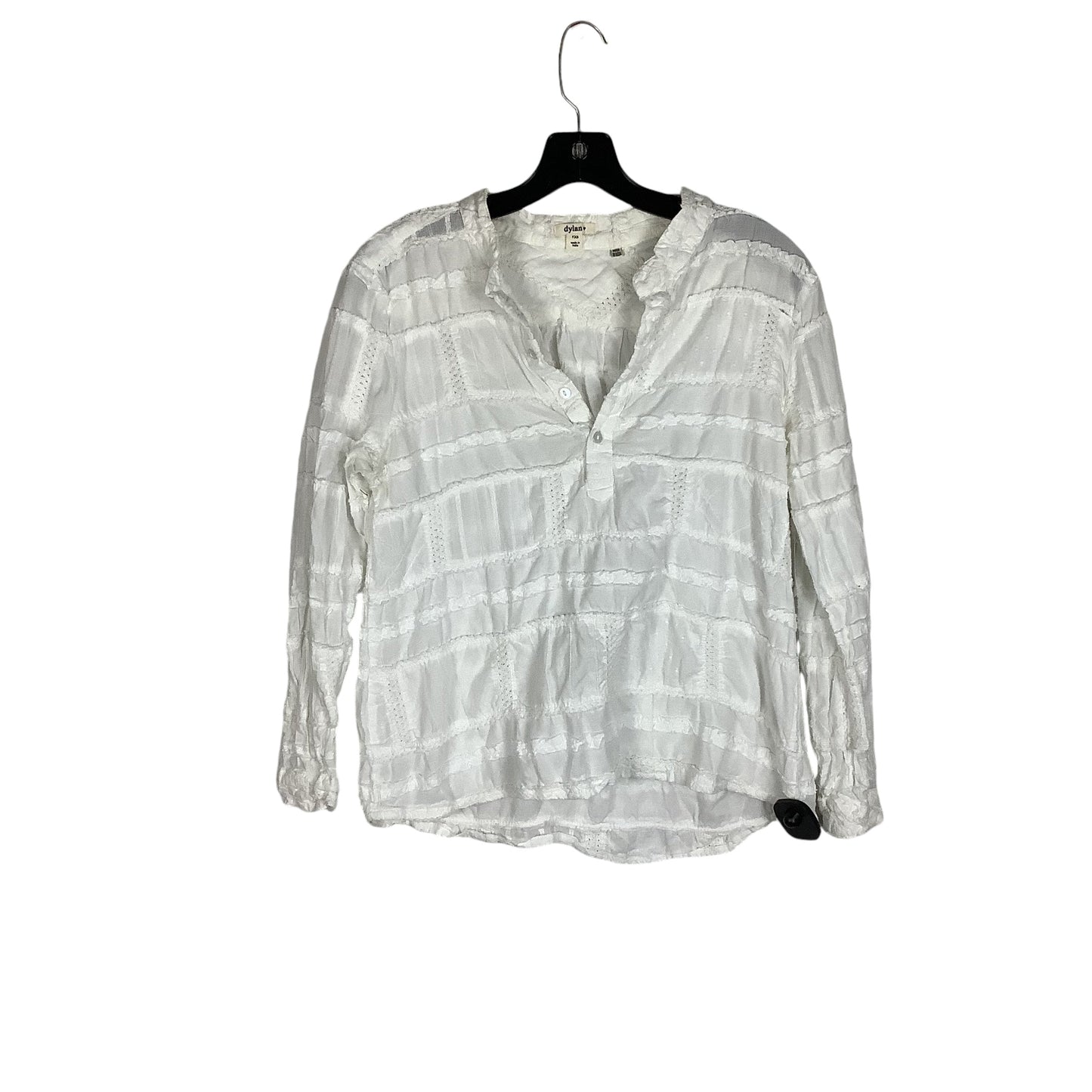 Top Long Sleeve By Dylan In White, Size: Xs