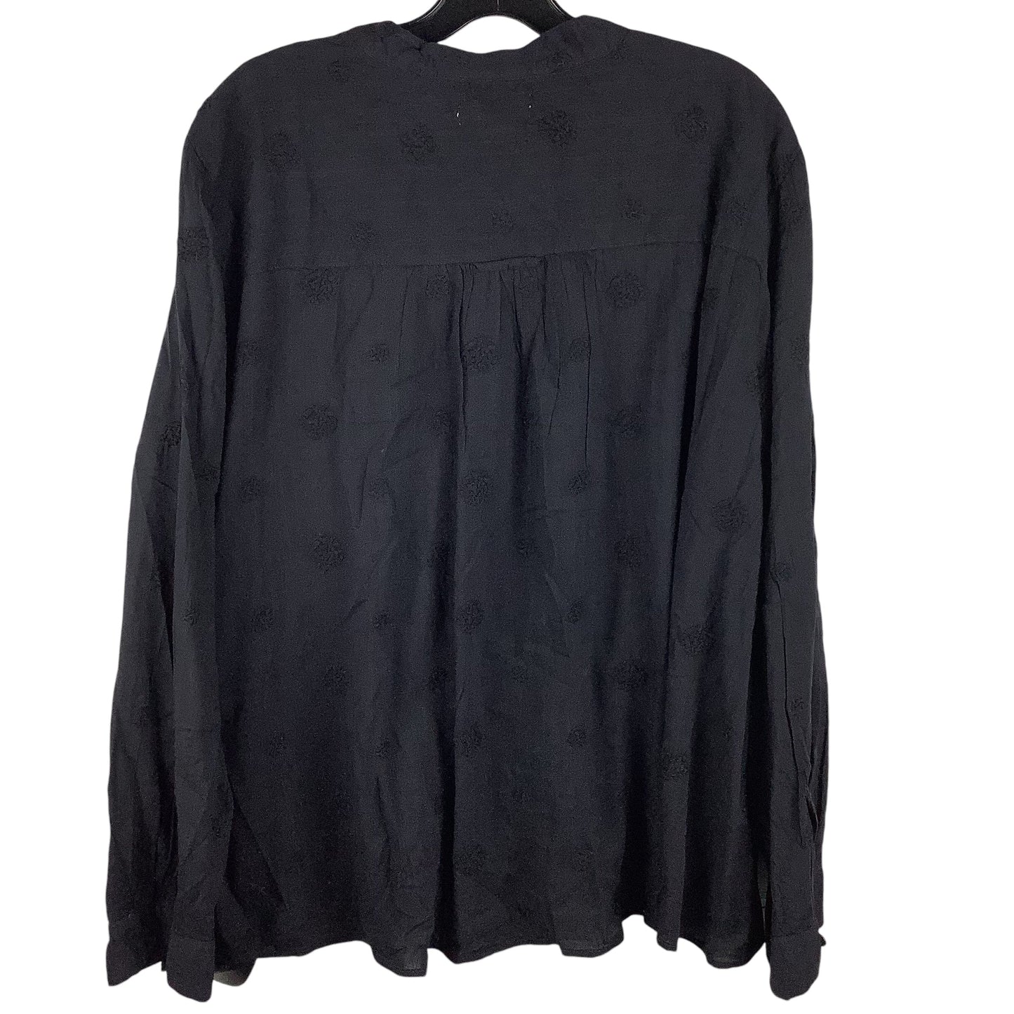 Top Long Sleeve By Pilcro In Black, Size: Xl