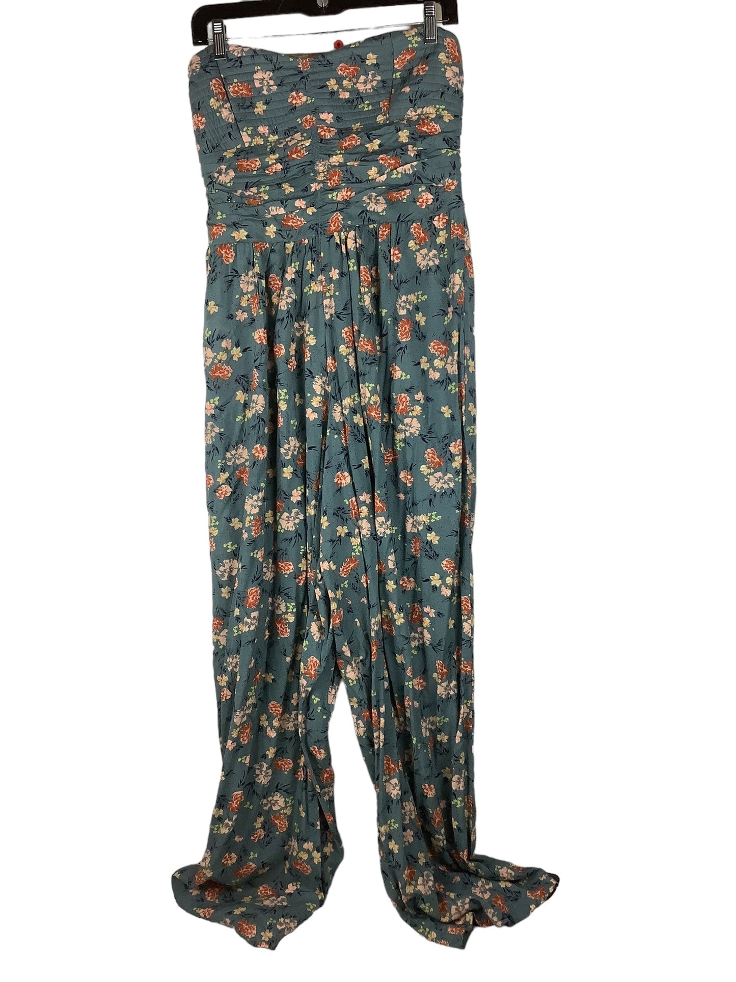 Floral Print Jumpsuit Clothes Mentor, Size L