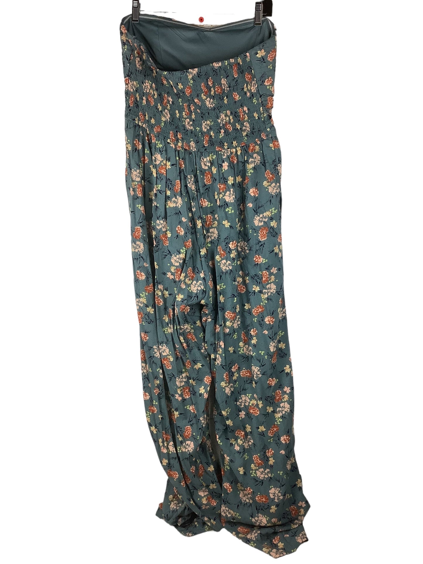 Floral Print Jumpsuit Clothes Mentor, Size L