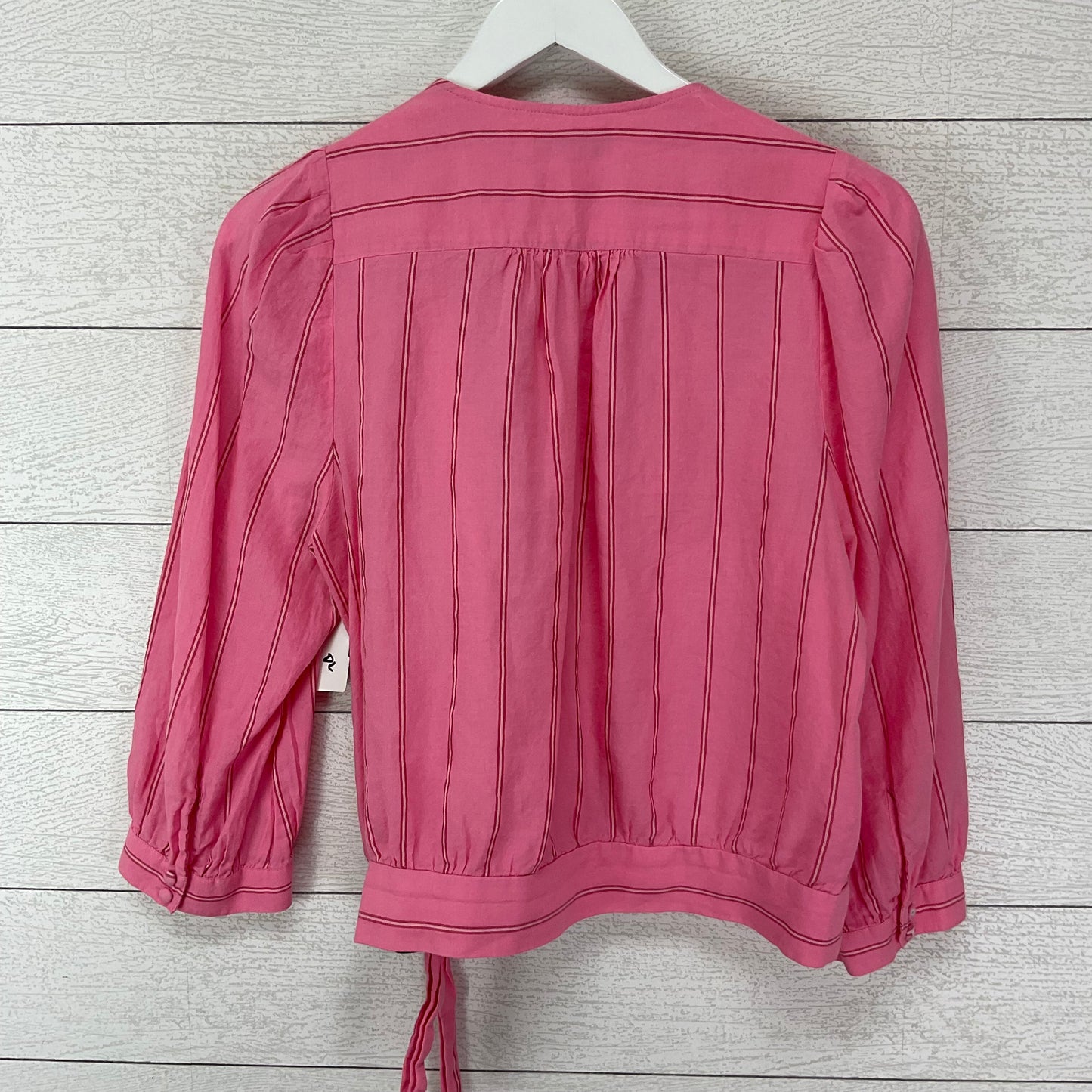 Top Long Sleeve By Madewell In Pink, Size: M