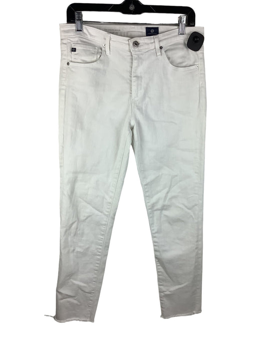 White Pants Designer Adriano Goldschmied, Size 8