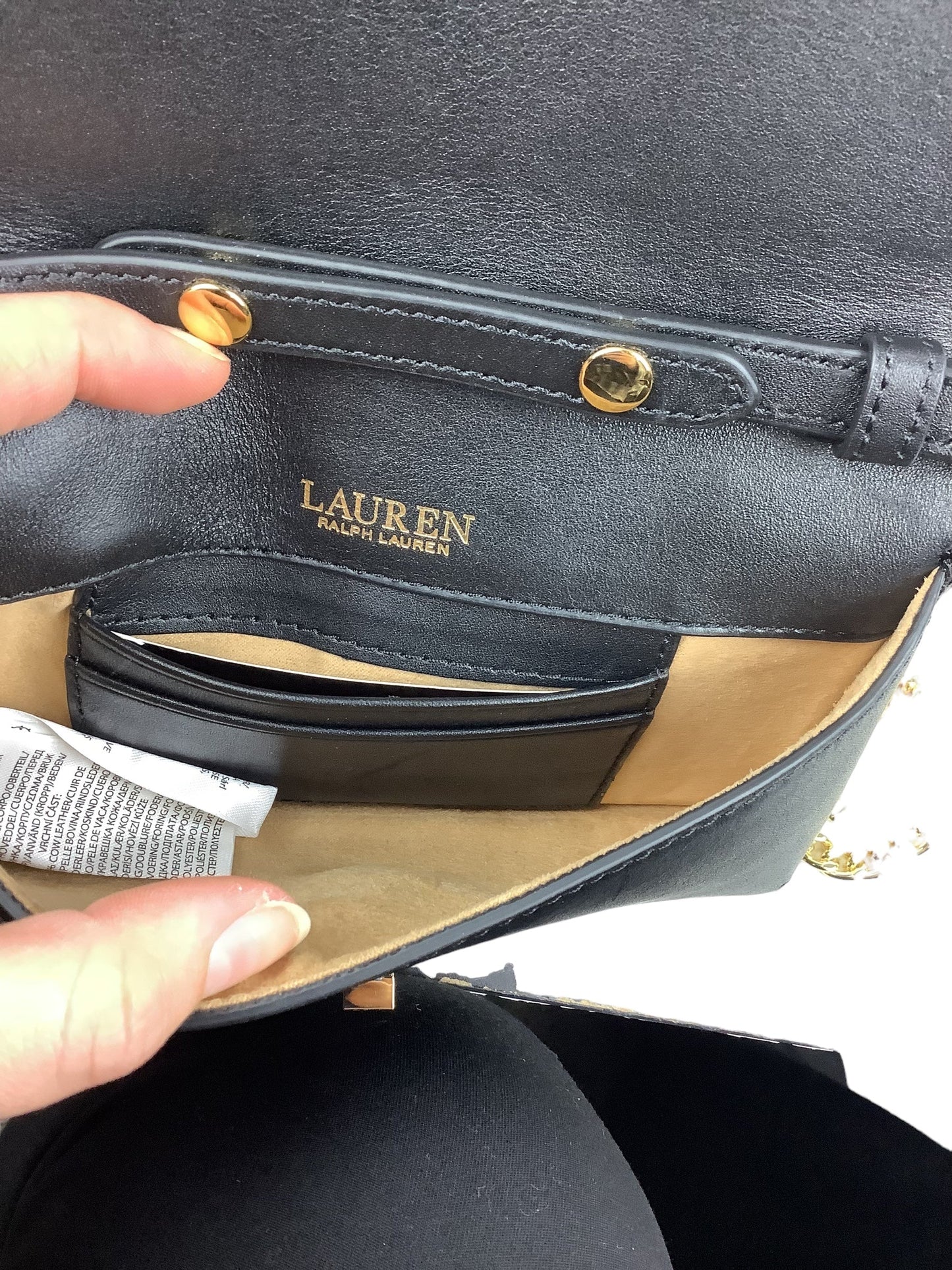 Crossbody Leather Ralph Lauren, Size Small