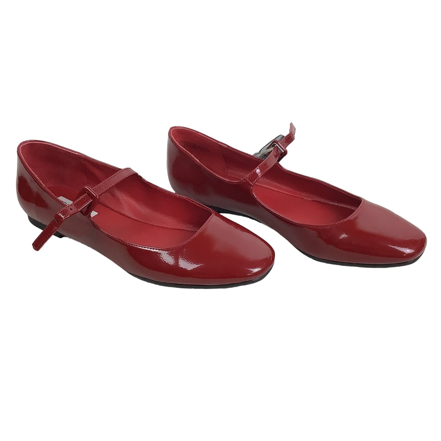 Red Shoes Flats Steve Madden, Size 10.5