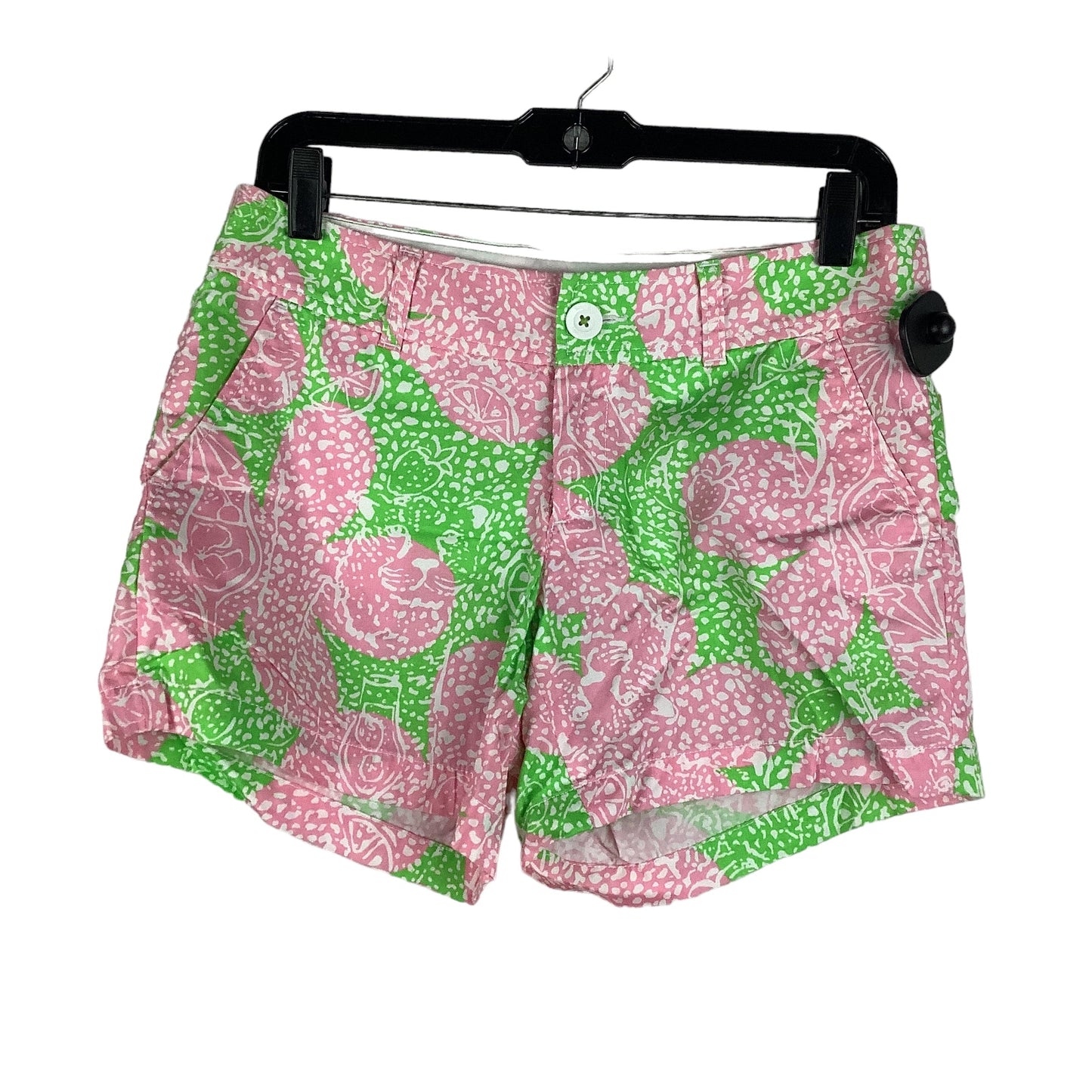 Green & Pink Shorts Designer Lilly Pulitzer, Size 4
