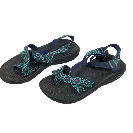 Blue Sandals Designer Chacos, Size 8