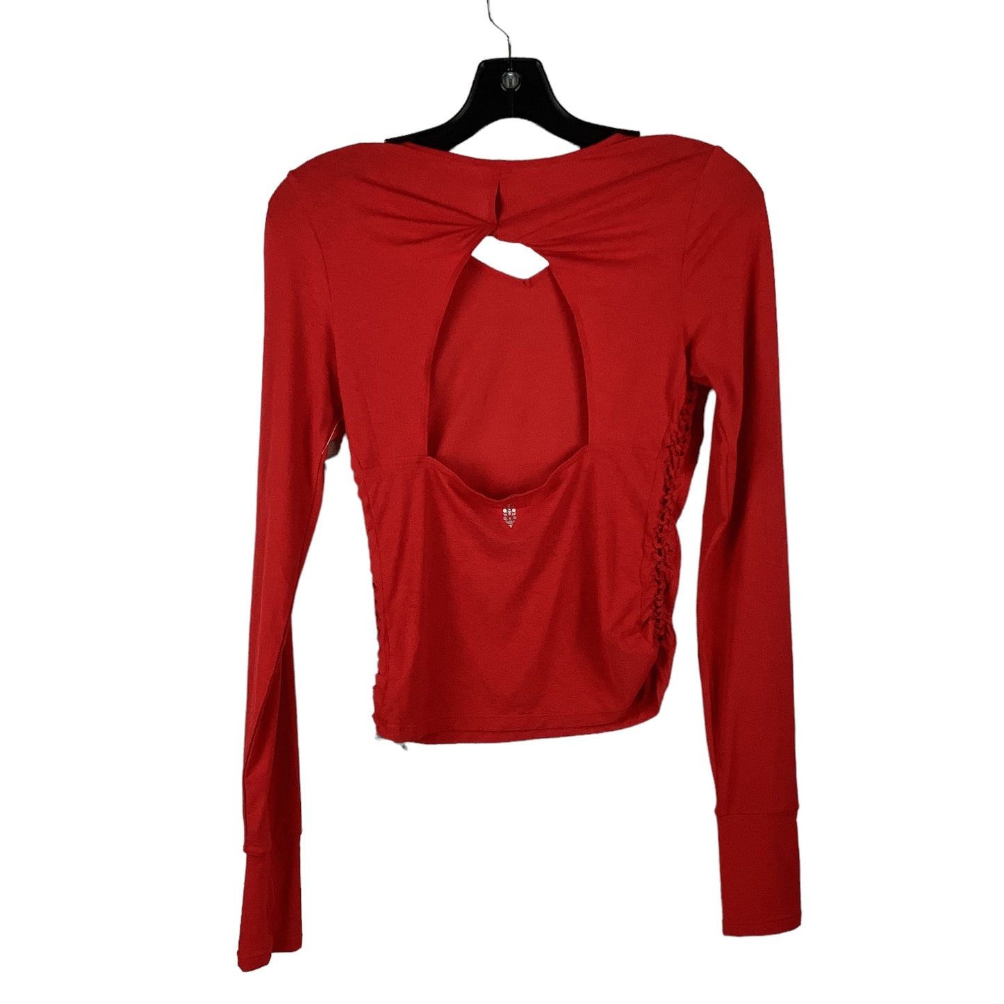 Red Top Long Sleeve Free People, Size Xs