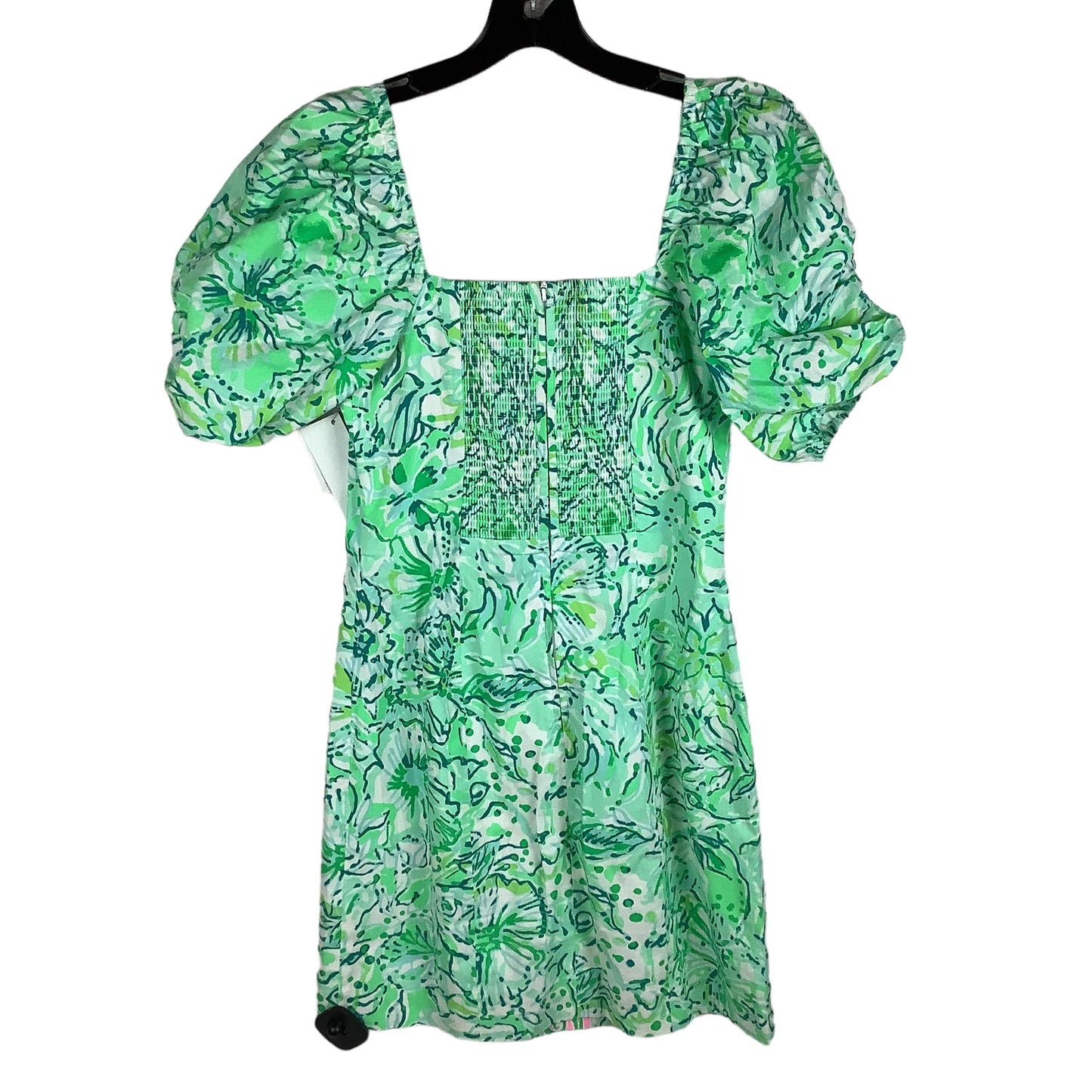 Dress Designer By Lilly Pulitzer In Green & Pink, Size: 0