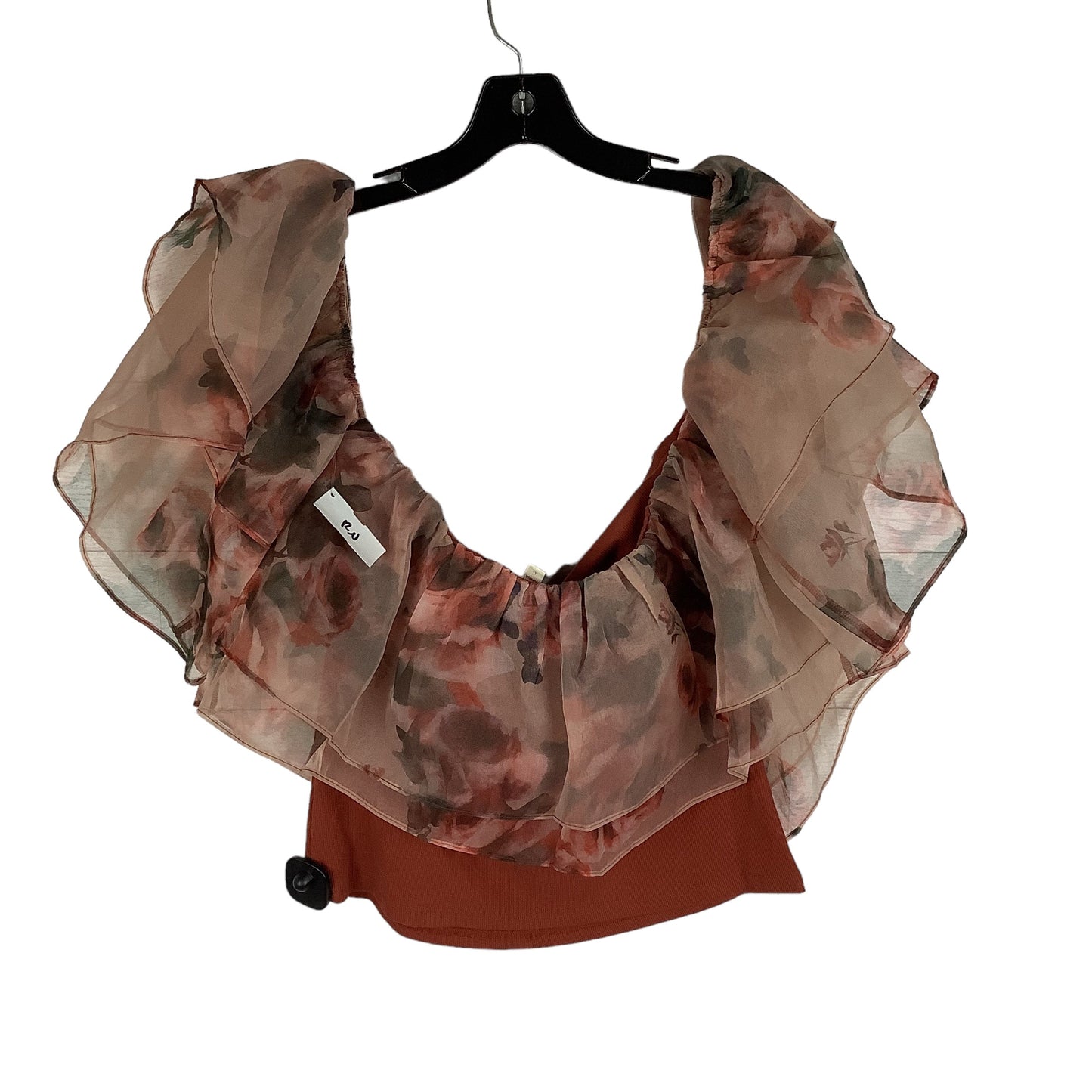 Top Short Sleeve By Dolan Left Coast In Bronze, Size: L