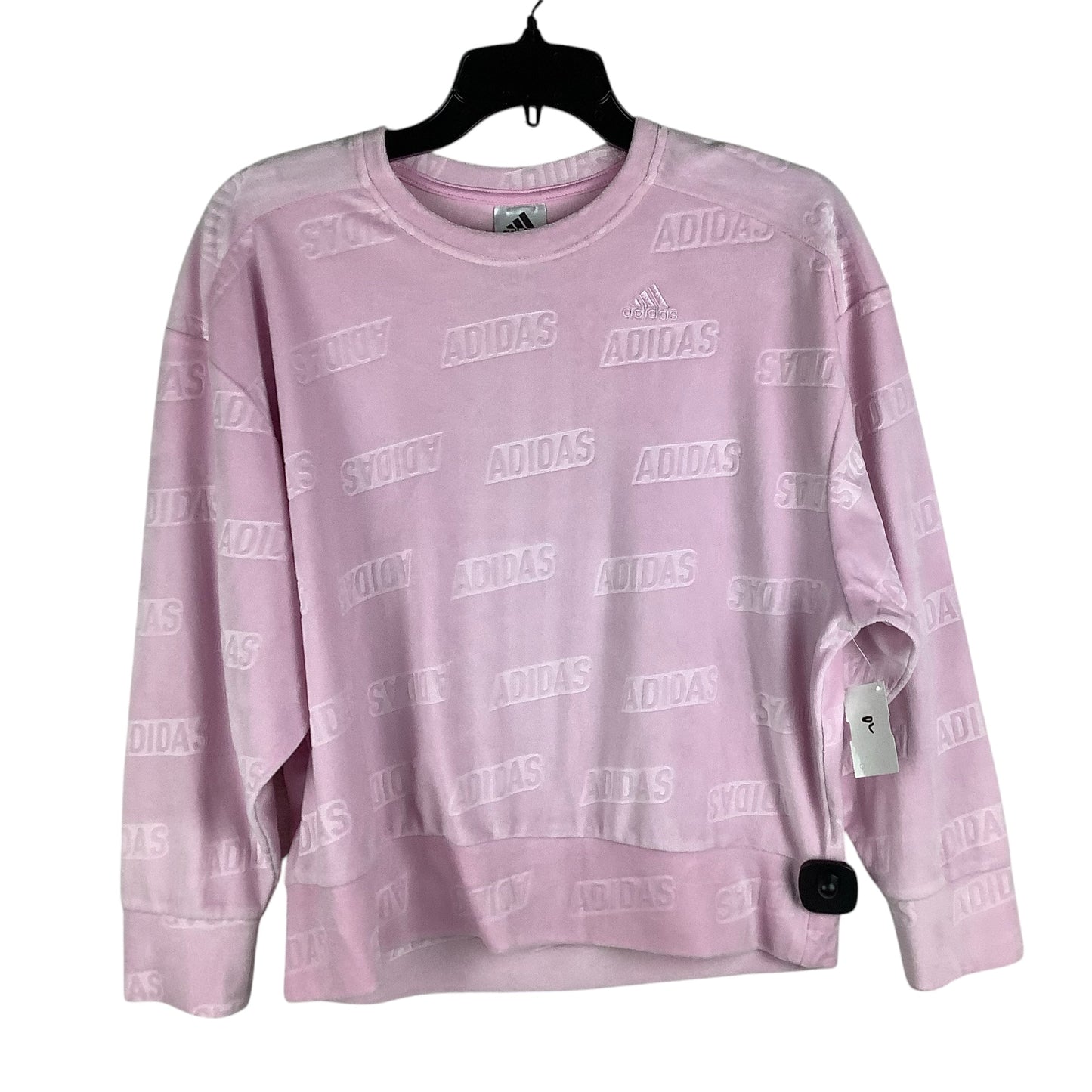 Top Long Sleeve By Adidas In Pink, Size: Xl